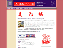 Tablet Screenshot of lotushouse-chinese.co.uk